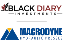 BlackDiary and Macrodyne Stacked Logos