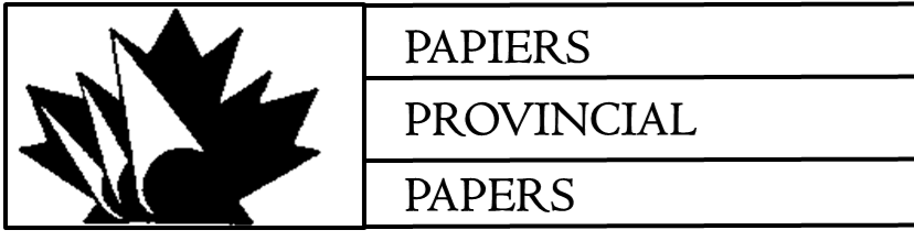 Provincial Papers